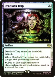 MTG FOIL Deadlock Trap Prerelease Kaladesh - Promo: Date Stamped #204s - Picture 1 of 1