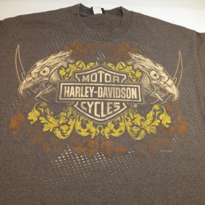 HARLEY-DAVIDSON MOTORCYCLES MOTORCYCLE Las Vegas NEVADA TEE T SHIRT Mens XL Gray - Picture 1 of 4