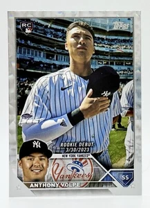 2023 Topps Update Debut Silver Patterned Foil Anthony Volpe RC Yankees - Picture 1 of 2