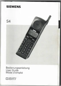 Siemens S 4 Telefon komórkowy Instrukcja obsługi -User Guide - Mode d` emploi - Zdjęcie 1 z 1