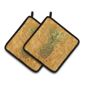Carolines Treasures 8654PTHD Pineapple Pair of Pot Holders 7.5 x 3 x 7.5 in. - Picture 1 of 1