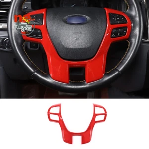 Kits de marco de volante ABS rojo para Ford Ranger Worldtack T6 T7 2015-2022 - Imagen 1 de 9