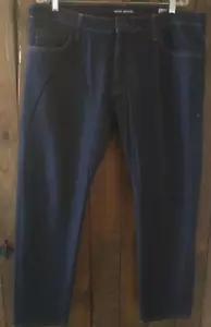 Jeans uomo blu dritto Mavi Zach 38x29 vita media lavaggio scuro elasticizzato usato in ottime condizioni - Foto 1 di 19