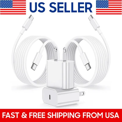 OEM Original iPhone 15 14 13 12 Pro Max Charger Cable 3/6/10ft 20W Power Adapter - Image 1 of 4