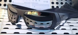 New Oakley GASCAN 9014-4360 Sunglasses Matte Black w/ Prizm Black Iridium - Picture 1 of 12