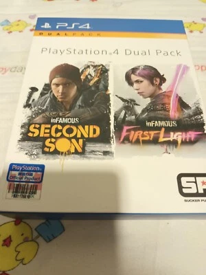 PS4 двойной пакет: печально известный второй сын / печально известный первый свет английский китайский - Изображение 1 из 4
