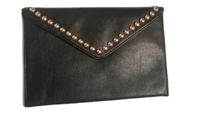 B-Low der Gürtel schwarz Metall Blase Nieten Umschlag Handtasche-Neu ohne Etikett kostenloser Versand - Bild 1 von 10