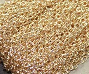 32ft spool of Light Gold Plated Round Cable Chain 2x1.5mm - Picture 1 of 1