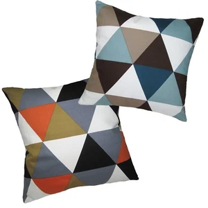 Pillow Cover*Triangle Cotton Canvas Sofa Seat Pad Cushion Case Custom Size*AK4 - Picture 1 of 12