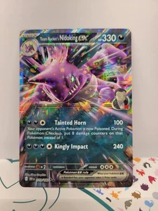 Team Rocket's Nidoking ex 119/182 Destined Rivals Pokemon Card COMBINED SHIP B - Picture 1 of 3