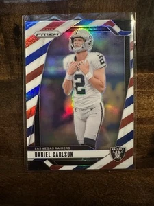 2024 Prizm Red White & Blue Daniel Carlson Raiders # 153 - Picture 1 of 4