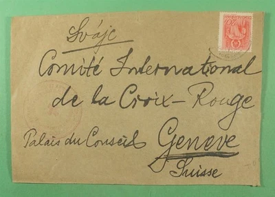 DR WHO CRUZ ROJA HUNGRÍA SEGUNDA GUERRA MUNDIAL CENSURADO A SUIZA R15968 Foto 1 de 2