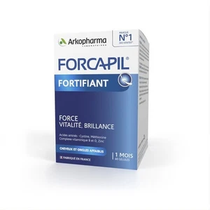 FORCAPIL FORTIFIANT 60 Capsules Zinc Vitamin B6 biotin Hair, Skin & Nail Heath - Picture 1 of 24