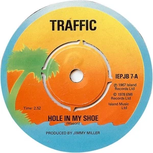 Traffic - Hole In My Shoe / Paper Sun 7", Single Very Good (VG) - Picture 1 of 4