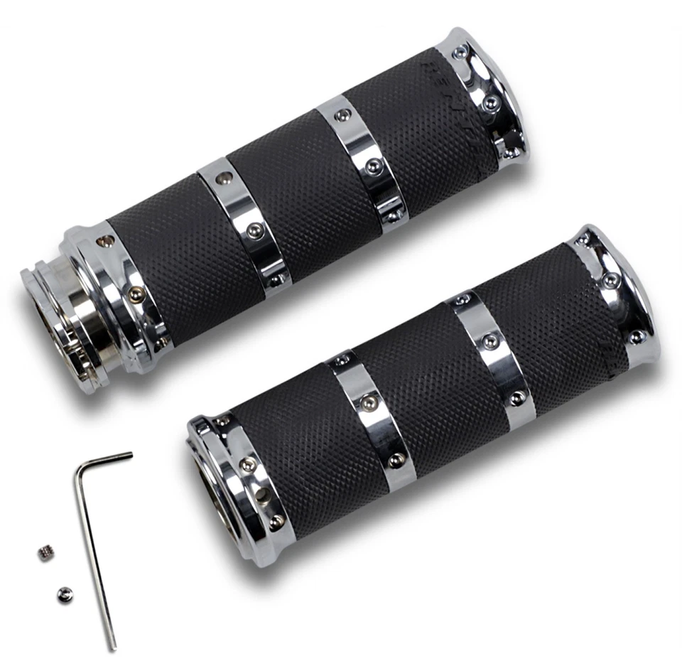 Punhos de guidão Performance Machine Contour XL cromados (0063-2010-CH) - Imagem 1 de 1