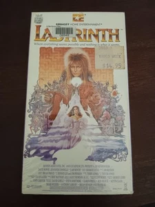 Labyrinth VHS Embassy Home Video Cult Classic David Bowie Rare Jim Henson 1987 - Picture 1 of 7