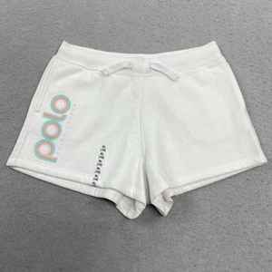 Polo Ralph Lauren Shorts Girls XL 16 White Youth Sweats Fleece - Picture 1 of 13