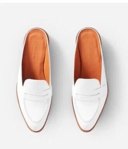 Everlane The Modern Penny Loafer Mule Slip On in White 9 Womens Slides - Picture 1 of 7