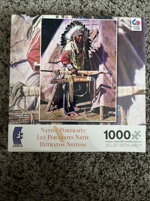 NEW! Native Portraits 1000 Piece Puzzle by Ceaco - Image 1 of 4
