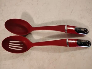 KitchenAid Rote Servier- & Schlitzlöffel Groß 14" Utensil Mischen Professionell - Bild 1 von 7