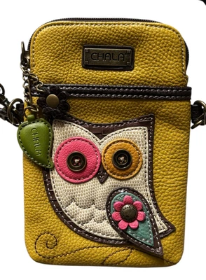 Bolsa tiracolo conversível Chala, bolsa coruja duas alças ajustáveis dois berloques - Imagem 1 de 4