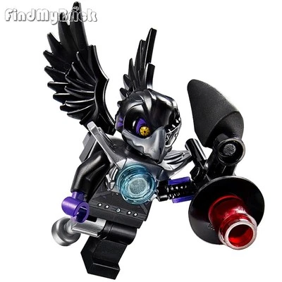 CM107 Lego Legends of Chima - Minifigura Rizzo con Pata de Clavija - Pájaro Negro 70003 NUEVO Foto 1 de 2