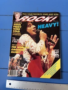 Vintage Tiger Beat Rock Magazine, Aug 1984, Steve Perry, Motley Crue, Billy Idol - Picture 1 of 12