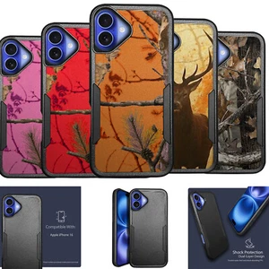Para [Apple iPhone 16 PLUS][ARMADURA HÍBRIDA][Funda Doble Dos Piezas] Camuflada - Imagen 1 de 19