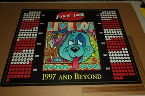 Frank Kozik 1997 Kalender Poster für LIVE 105 - Radio - Bild 1 von 4