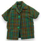 Vintage Skipper 1960s Barbie Fun Time #1920 Outfit Plaid Blouse w Green Buttons