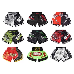 Kids Boys Girls Boxing Shorts Youth Cage Fight MMA Muay Thai Kickboxing Shorts - Picture 1 of 72