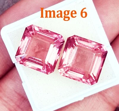 9 To 11 Ct Alexandrite 5 Color Changing Loose Gemstone Pair Certified R313 - Image 1 of 4