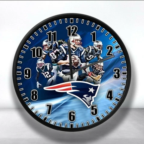 New England Patriots NFL Football Wall Clock NEW sealed* Cover
