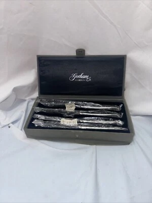 Talheres de aço inoxidável Gorham padrão Meredith conjunto de 4 facas para bife 9 1/4" novo - Imagem 1 de 4