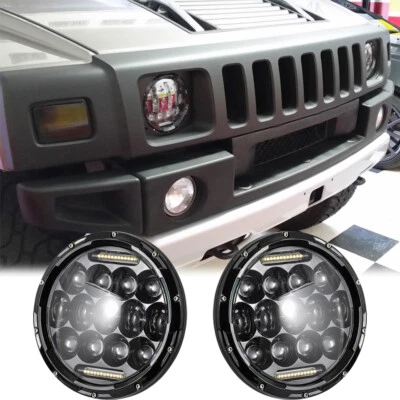 LKW 7'' LED Front Scheinwerfer Fernlicht Abblendlicht IP67 für HUMMER H 2 H 1 - Bild 1 von 4