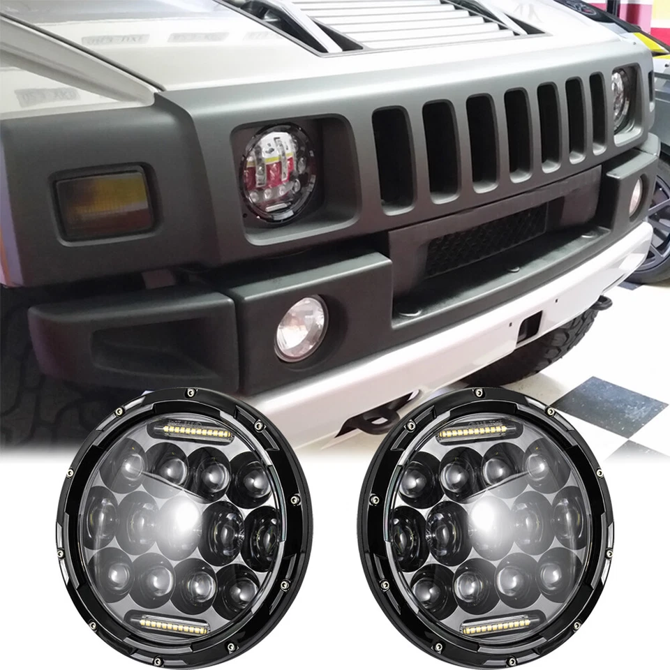 LKW 7'' LED Front Scheinwerfer Fernlicht Abblendlicht IP67 für HUMMER H 2 H 1 - Bild 1 von 4