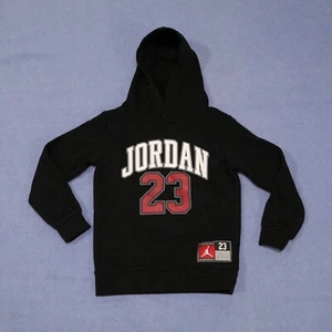 Jordan Boys Hoodie ‘23’ Pullover Fleece Gray Size 3T Basketball Sweatshirt - Picture 1 of 5