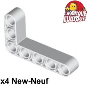 Lego Technic 4x Liftarm 3x5 L shape thick épais blanc/white 32526 NEUF - Picture 1 of 1