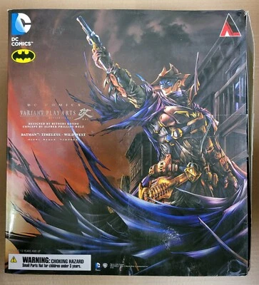 *CAJA DAÑADA* DC Comics: Figura de acción Batman Timeless Wild West Play Arts Kai Foto 1 de 4