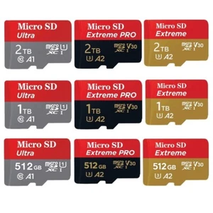 1TB 2TB Ultra Extreme Pro Micro SD Memory Card TF Card SDXC Class 10 100MB/s - Picture 1 of 17