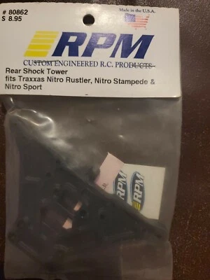 RPM Rear Shock Tower for Nitro Slash, N Stampede, N Rustler, N Sport -80862 bx10 - Image 1 of 3