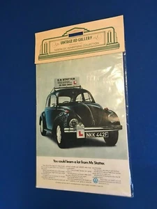PRICEDROP VW Beetle Vintage Ad Gallery Nostalgic Advertising Collection A3 Vinyl - Picture 1 of 5