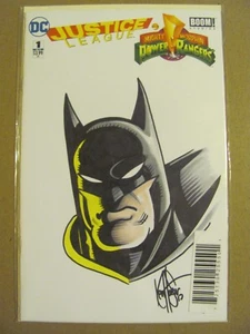 Justice League Power Rangers #1 DC Boom DF Original Ken Haeser Sketch Cover COA - Imagen 1 de 3