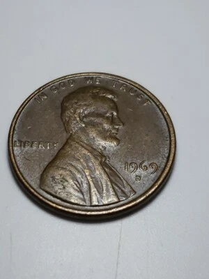 1969 D Floating Roof Error Penny and No FG initials Mint Error - Rare Cent - Image 1 of 4