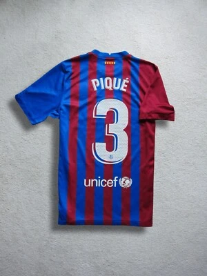 20/21 Barcelona PIQUE Soccer Jersey Football Shirt Spain ***AUTHENTIC*** - image 1 of 4