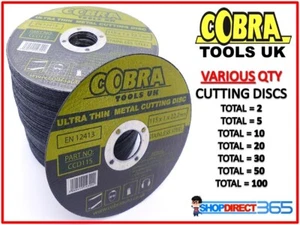 115mm 4.5" ULTRA THIN METAL CUTTING BLADE DISC 4 1/2" STEEL & STAINLESS 1mm NEW - Picture 1 of 13
