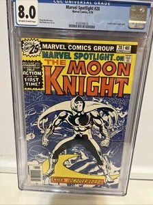 MARVEL SPOTLIGHT #28 CGC 8.0 - OWW - 1ST SOLO MOON KNIGHT KEY HOT! - Bild 1 von 6