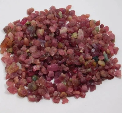 Certified 150 Ct Natural Tourmaline Rough Lot Mixed Color Loose Gemstones - Image 1 of 4