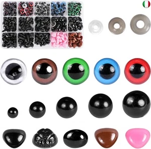 Occhi e naso di sicurezza, 560 pezzi inclusi occhi colorati per bambola, 110 - Foto 1 di 7