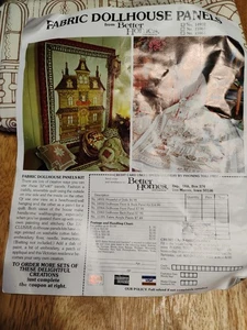 Set Stoffpaneele Puppenhaus Better Homes Gardens #14932 Vintage 1978 - Bild 1 von 9